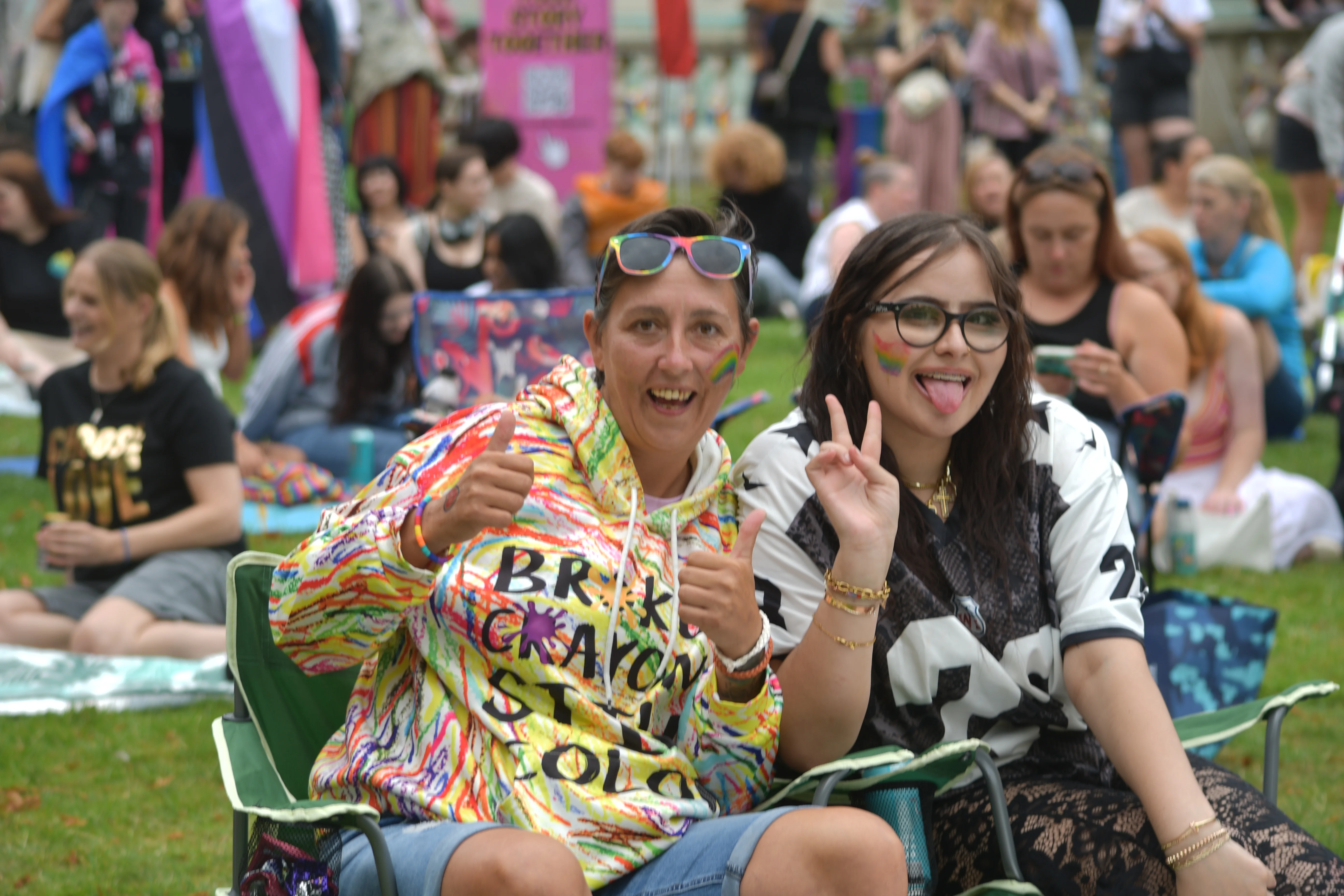 Past Loughborough Pride crowd
